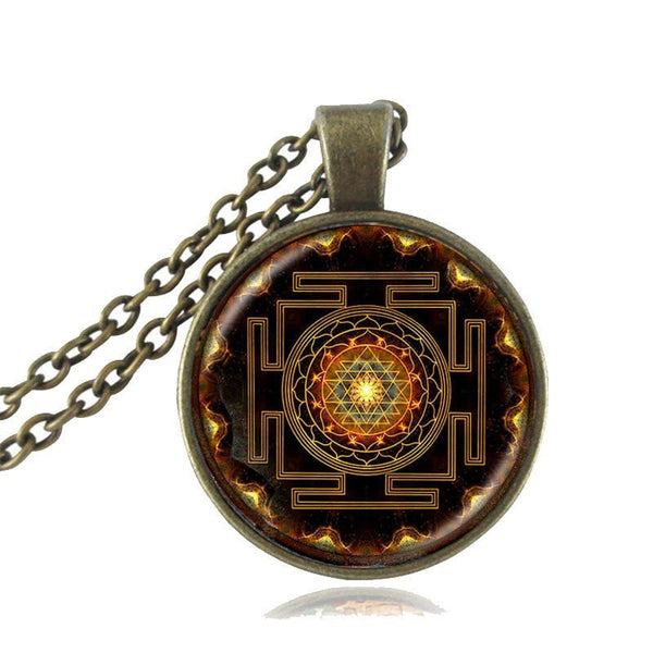 Sacred Sri Yantra Necklace + Pendant