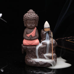 Little Monk Incense Burner + 20Pcs Of Incense Cones